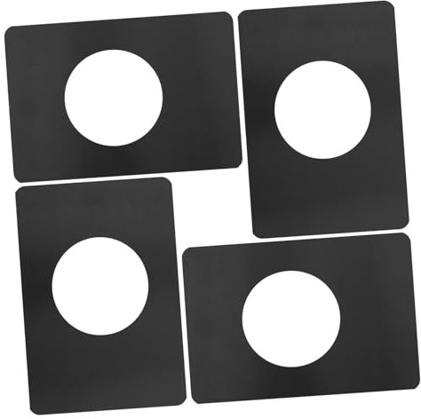 WHAMVOX 4pcs Door Lock Cover Plates Strike Plate Filler Door Knob Covers Easy Install Prevent Loose Locks