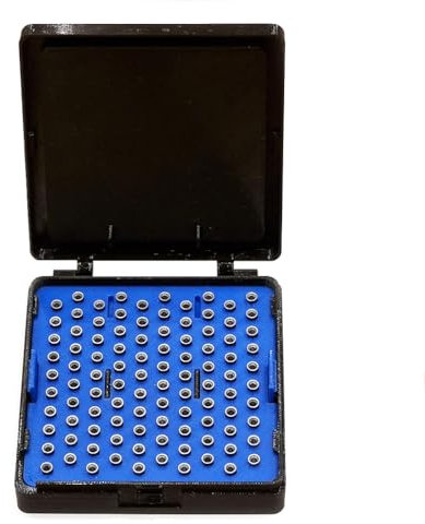 Diabolo Box Wettkampfbox Schüttelbox Sortierhilfe für 100 Diabolos Kaliber 4,5mm .177 NEUES Modell