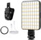 Luce per selfie, LED per telefono con clip anteriore e posteriore, luminosità a 10 livelli, temperatura colore 6500 K, lampada portatile per videocamera per fotografia migliorata (batteria da 2000