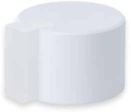 EVI Door Stoppers | Stainless Door Stop - Adhesive Fastening - Protector Rubber - 28x20mm White Door Stopper