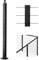 VEVOR Ringhiera per Recinzione da Balcone 1067x100x100 mm Palo per Pannello da Giardino Balcone Fori a Forma L in Acciaio Inox, Picchetti Preforati, Kit di Palo per Balaustrata da Terrazza