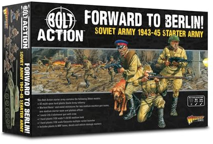 Warlord Games Forward to Berlin! - Soviet 1943-45 Starter Army - 28mm Scale Miniatures for Bolt Action Highly Detailed World War 2 Miniatures