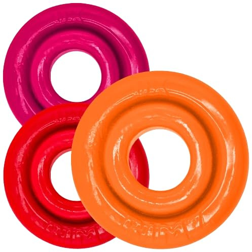 Oxballs RIMRINGZ Triple Pack – Fire Hots Cock Rings (2 Regular + 1 Jumbo) | Stretchy Flex-TPR Penis Rings with Comfort Lips for Stamina & Bulge