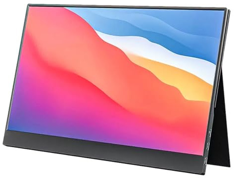 XAGMODSHN Monitor de Viaje Ligero de 15, 6 Pulgadas 1080P con Pantalla de Juegos de Doble Pantalla para PC/portátil/teléfono Monitor portátil
