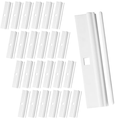 DIY Adjustable Vertical Blind Hanger, 50 Vertical Blind Top Hangers,Replacement White Hanger for 89 mm Slats,Verticals Blind Accessories,Slats Spare Parts,Bottom Weights slats (50)