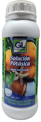 Solucion potasica 500ml - GL Center. Abono hidrosoluble.Abono inorganico liquido simple a base de macronutrientes. Todo tipo de plantas