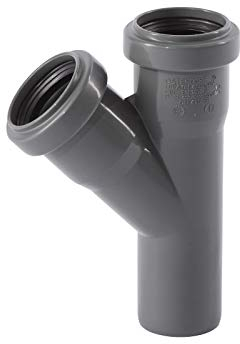 Ostendorf 171200 HTsafe Abzweig, Grau, dn40/40/45 grad