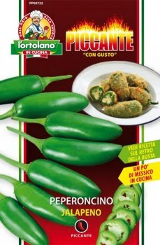 SEMENTI DI ORTAGGI DI VARIETA' STRANE & BUONE IN BUSTINE PER USO HOBBYSTICO (Peperoncino jalapeno)