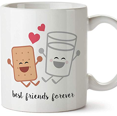 Mugffins Tazza BBF - Latte e Biscotti Sono i Migliori Amici per Sempre - Presentazione BBF per Amici Speciali e Intimi - Tazza caffè per Colazione (i