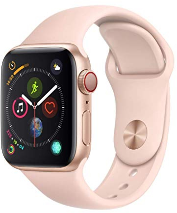 Apple Watch Series 4 40mm (GPS + Cellular) - Cassa In Alluminio Color Oro Con Cinturino Sport Rosa Sabbia (Ricondizionato)