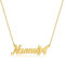 Lam Hub Fong Namenskette 925 Sterling Silber Halskette für Frauen mit Schmetterling anhänger Personalisierte halsketten für Frauen (Gold)…