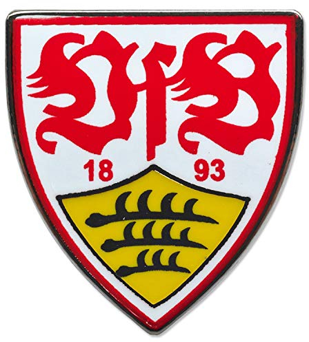 VfB Stuttgart Pin Wappen, Button, Anstecker - Plus Lesezeichen Wir lieben Fußball