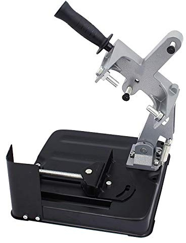 BSD Supporto per Smerigliatrice Angolare 180/230mm - Supporto per Troncatura per Smerigliatrice Angolare, Base in Ghisa con Morsetto