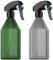 JamHooDirect 2Pcs 300Ml Empty Spray Bottles, Refillable Plant Sprayer Fine Mist Spray Bottle Plant Trigger Mister for Cleaning Solution/Gardening/Watering/Kitchen/Bath/Hair (Black + Green)