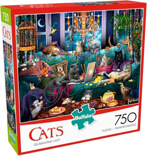 Buffalo Games 17279 Quarantäne Katzen Puzzle, Mehrfarbig, Large