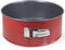 MGE - Moule à Manqué Démontable avec Charnière - Moule Gateau Rond - Fond Amovible - Moules à Pâtisserie - Moule Genoise - Revêtement Antiadhésif - Acier au Carbone - Rouge - Ø 20 cm