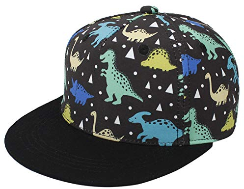 Yixda Baby Kappe Sonnenhut Kinder Hiphop Baseballmütze Junge Mädchen Snapback Cap (2-4 Jahre, Dinosaurier)