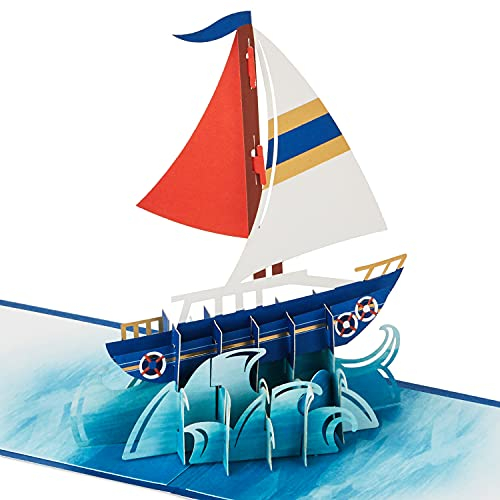 Hallmark Signature Paper Wonder Pop Up Geburtstagskarte (Sailboat)