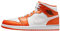 Jordan 1 Mid SE Metallic Orange - Größe 43, Schwarz, 43 EU