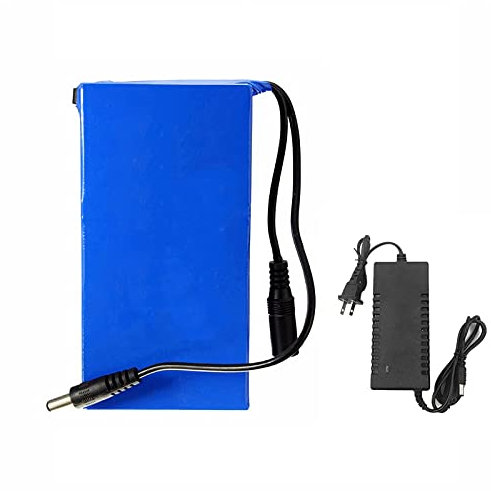 DC 12V Lithium Battery Rechargeable Polymer Li-ion Battery Pack for Street Light Digital product Standby Power with charger (38000ma)