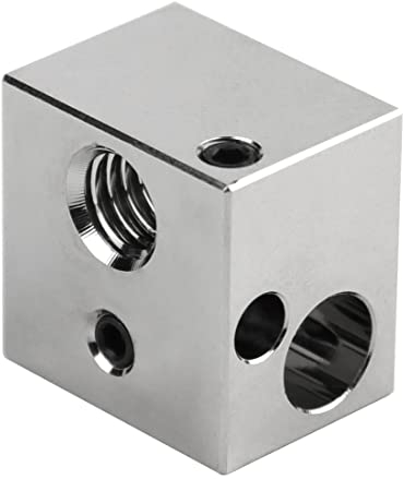 Upgrade Heizblock aus plattiertem Kupfer, kompatibel mit V5 Druckkopf Anycubic Mega S/Pro/Chiron/I3 Mega/Mega X/Zero 2.0/4Max Pro 2.0/ Flyingbear Ghost5 3D-Drucker
