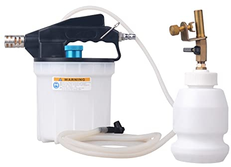 DAYUAN Pneumatic Brake Bleeding Kit, 2L Vacuum Brake Bleeder Kit with 1L Filler Bottle Suitable for Most Standard and ABS Brake Systems for Cars, Trucks, Motorcycles