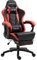 Dowinx Chaise de Gaming Ergonomique avec Massage Lombaire - Dossier réglable avec Repose-Pieds - Noir et Rouge
