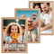 VictoR Bilderrahmen Dix 3er Set 21x30 cm (A4) in Beige - moderner Holzrahmen mit bruchsicherem Acrylglas - Bilderrahmen A4 Beige - Fotorahmen Holz