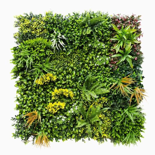 SYNTHAIETIK Mur Végétal Artificiel Jungle Ultra-Réaliste et Dense 1mx1m Evasion