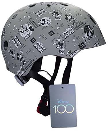Disney Unisex – Babys Minnie Pattern Sport HELMET-D100 Limited Edition, GRAU, 52-56
