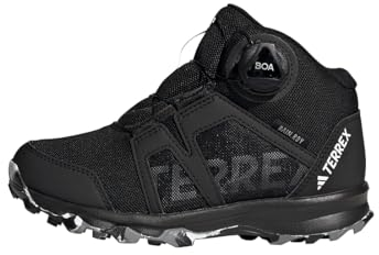 adidas Unisex Terrex BOA Mid RAIN.RDY Hiking Shoes Trailrunning-Schuhe, Core Black/Cloud White/Grey Three, 36 2/3 EU