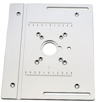 Router Table Insert Plate Aluminum Router Insert Plate Woodworking Router Table Mounting Plate for Wood Trimmer Router
