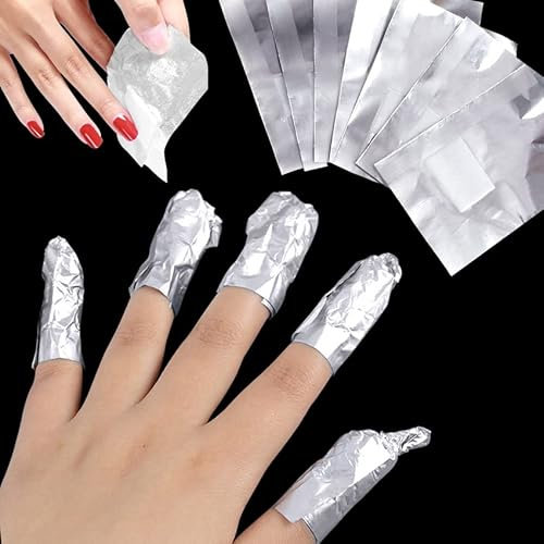 200 Pcs Foil Nail Wraps Remover Nail Art Soak Off Acrylic Gel Nail Polish Removal