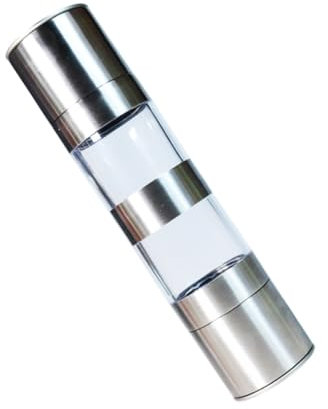 LIFKOME Double Head Pepper Mill Stainless Steel Manual Grinder for Pepper Crusher Use in Kitchen Dining Table