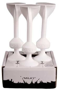 TOSSIT Jeu Fléchette Ventouse, Pétanque Intérieur Extérieur pour Sol et Mur, Silicone Puissant et Durable, Limited Edition Expansion Pack, Milky