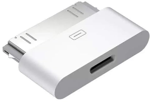 Belcompany Adapter, Electronics-cable-connectors for Cellular Phones, Tablets, Lightning to 30-Pin Male, White, 1-Pack