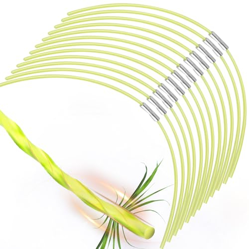 Yweller 50 pezzi F016800174 filo di ricambio extra forte per decespugliatore elettrico Bosch ART 23 Combitrim, Ø 2,4 mm, lunghezza 23 cm, filo di ricarica extra forte per bobina di filo Pro-Tap