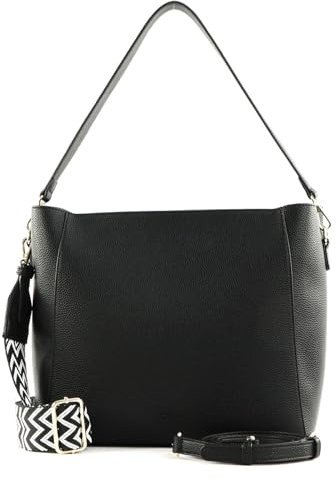 SEIDENFELT MANUFAKTUR Persby Hobo Bag Black/Gold