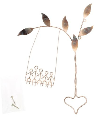 Kingke Verwurzelt In Liebe Schaukel Skulptur Wanddekoration Paar Auf Schaukeln Wandbehänge Metall Wandkunst Home Office Wandbehänge