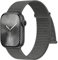 Ynitec Sport Nylon Correa Compatible con Apple Watch 44mm 45mm 42mm 49mm 46mm - Series 10, Correa suave Solo Loop Smartwatch, Pulsera para iWatch Series 10 9 8 7 6 5 4 3 2 1 SE, Grafito