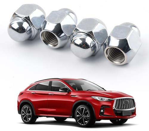 OEMASSIVE Radmuttern für Nissan Modelle, 21 mm, M12 x 1,25 für Nissan Alufelgen, Radmuttern für Nissan Teana X-Trail Loulan March Sylphy Sunny Livina/Sylphy Tiida Q60/G Q70/M Serie, 4 Stück