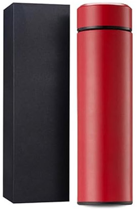 Auto Thermobecher für Audi A6 Avant,Edelstahl Isolierbecher Travel Mug Vakuum Auslaufsicher mit Isolierung für Heiß- und Kaltgetränke Auto Zubehör 500ml,Red