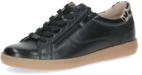 Caprice Damen Sneaker flach aus Leder zum Schnüren