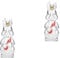 Alipis 2St Häschen-Weinflasche glasflasche Hasen Flasche Drinking Bottle Hydro Getränkeflasche wasserspender wasserflasche Weinflasche in Hasenform Weinflasche für Zuhause Transparent