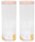 YöL Pack of 2 2200ml Stackable Dry Food Storage Canisters Tub Kitchen Container Freezer Safe