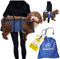 Wanderpfote Tragehilfe für Hunde – Notfallrucksack bei Wanderungen oder Tragetasche Hund im Alltag bei Treppe - Klein, Leicht, Robust, Hochwertig - Tragetuch Hund, Hundetasche (S)