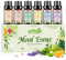 Ätherische Öle Ölmischung Set 6 x 10ml, Natürlich Essential Oils Duftöl GeschenkSet für Diffuser Luftbefeuchter Aromatherapie Kerzenherstellung - Stressabbau, Tiefes Atmen, Gute Laune, Schlafen