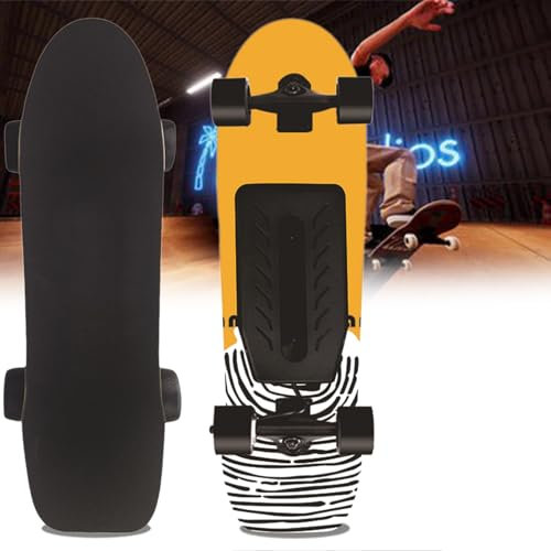 ExoticaBlend Elektro Longboard Skateboard mit PU-Rad, 170W Motor, Elektrisches LongboardMaximale Belastung 150KG, Wasserdicht, Stoßdämpfend Longboard für Jugendliche Erwachsene,E