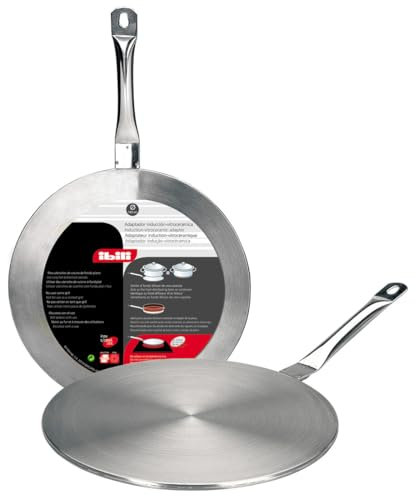 Brightium Adaptateur à induction-vitrail de 24 cm, compatible avec différentes sources de chaleur, idéal pour cuisiner sur vitrocéramique.