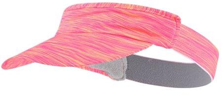 FuninCrea Sun Visor Cap for Women, Sun Visor Hat Adjustable Ponytail Baseball Cap Breathable Visor Hat Sports for Marathon, Golf, Tennis, Running (UK, Alpha, One Size, Pink)